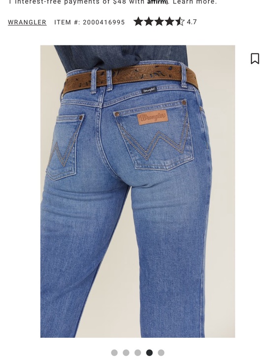 Wrangler Denim - Women’s Wrangler Retro Medium Wash Trousers